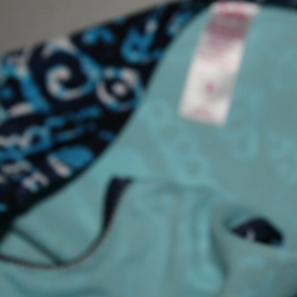 Blue 2 Pcs Justice Tankini Swimsuit Size 8 - Picture 4 of 10